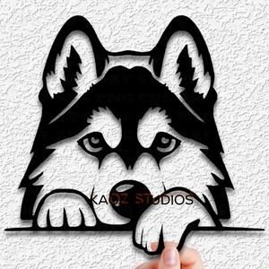 husky wall art dog decoration puppy decor