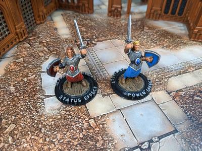 Frostgrave and Stargrave status condition marker rings for 25mm bases