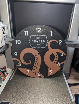 The Kraken Rum Clock