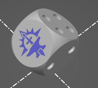 Dark angels anvil custom chapter dice set & decals / transfers
