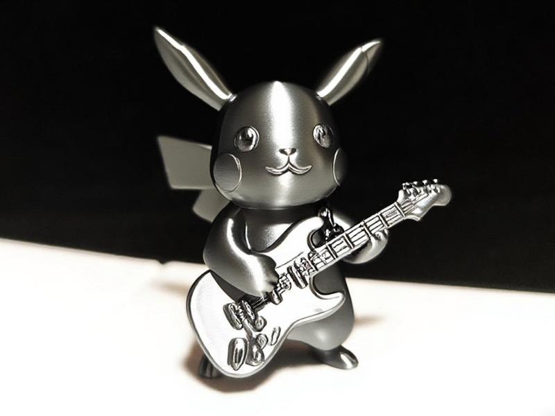 摇滚Rock Pikachu Playing Guitar