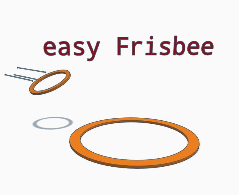 Easy to print Frisbee