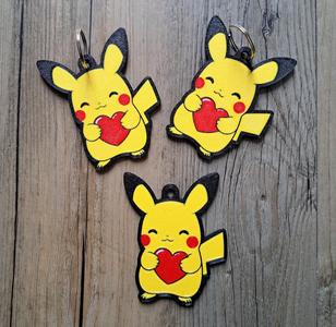 Love Pikachu with heart - Valentine
