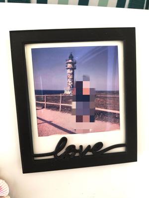Polaroid frame fridge magnet