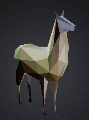 Low Poly Llama