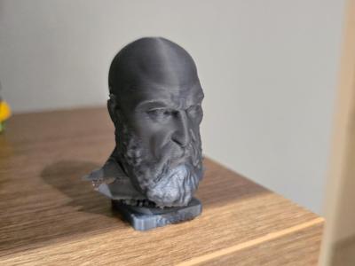 Kratos Bust God of War Playstation 3D statue art