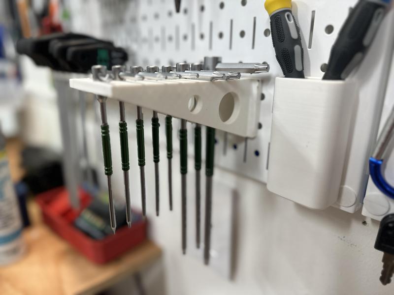 Park Tool THT-1 Sliding T-Handle Torx Compatible Wrench Set - Wall Control Pegboard (DDD) Hanger