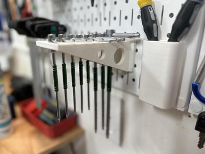 Park Tool THT-1 Sliding T-Handle Torx Compatible Wrench Set - Wall Control Pegboard (DDD) Hanger