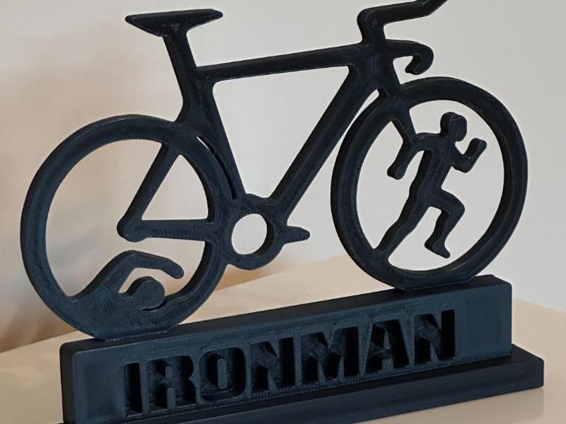 Ironman Triathlon Swim Bike Run Decorative Display