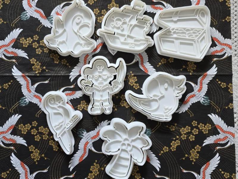 Cute Pirate Set Cookie Cutter Playdoh Animal Sea