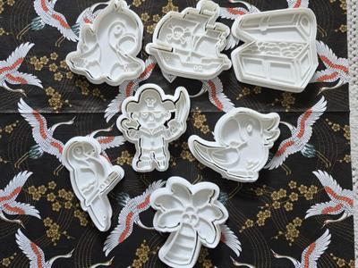 Cute Pirate Set Cookie Cutter Playdoh Animal Sea