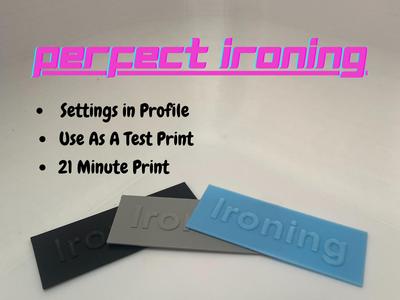 Perfect Ironing Settings!