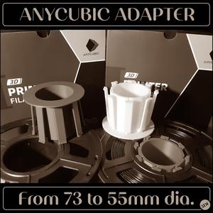 Anycubic Spool Adapter ~73mm to 55mm dia. (Example: Bambu Labs AMS system)