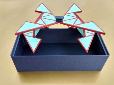 Storage Box with origami folding lids V2 (single extruder)