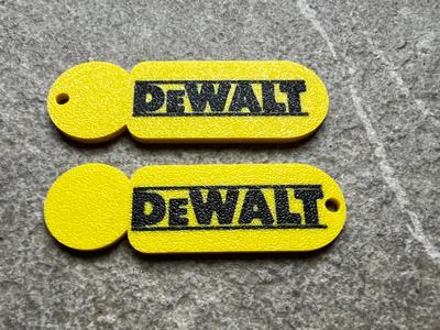 DeWalt Keyring and Shopping Cart Chip