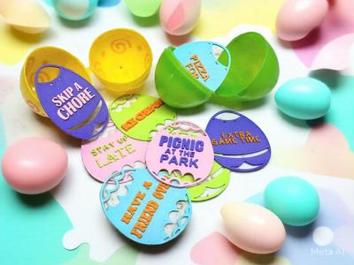 Easter Basket Egg Tokens Gift