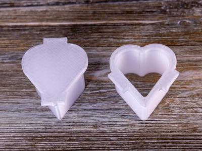 Cake Pop Disc Tool Heart