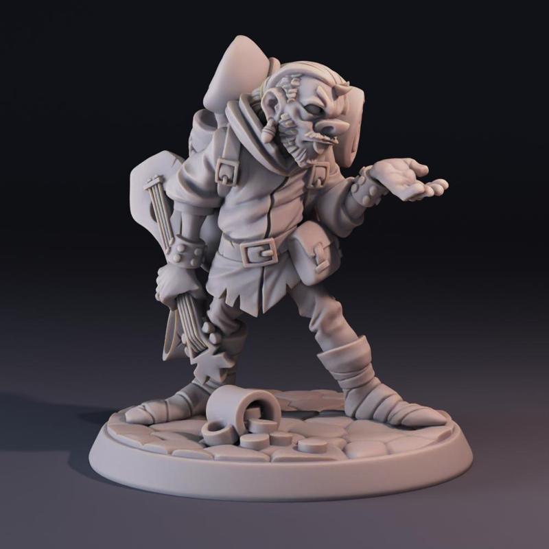 32mm scale Male Human Bard