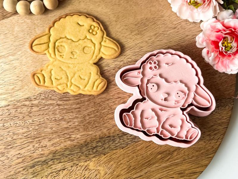 Sheep Cookie Cutter + Stamp