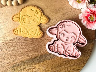 Sheep Cookie Cutter + Stamp