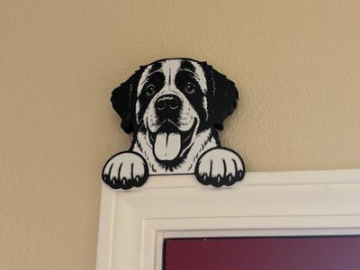 Saint Bernard Door Topper