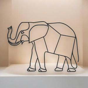 Elephant Line Art - Desktop Line Art