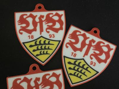 VFB Stuttgart Keyring Crest Logo
