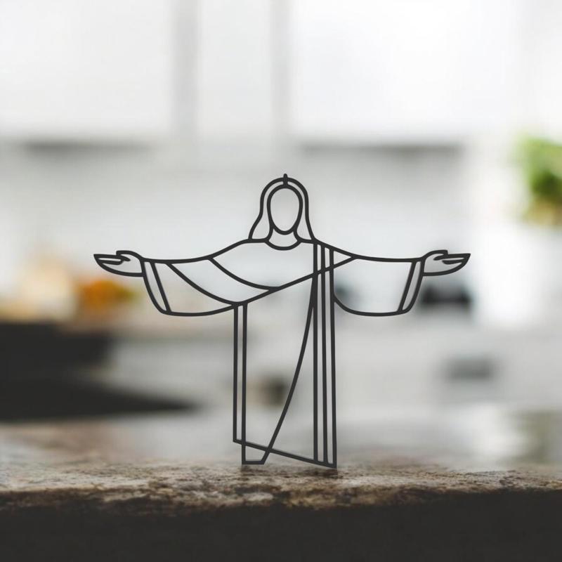 Christ The Reedeemer Line Art - Dekstop Line Art