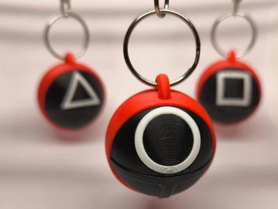 Squid Game Keyring Worker Circle