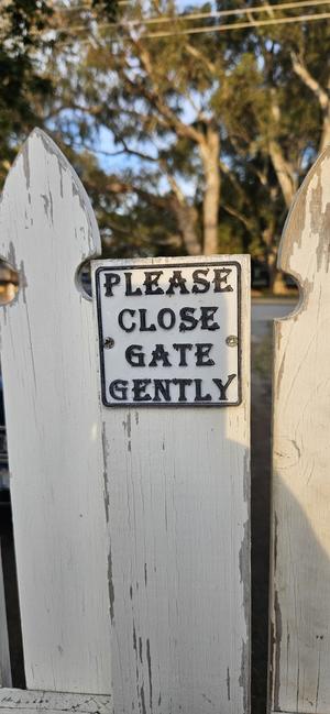 Gate Sign