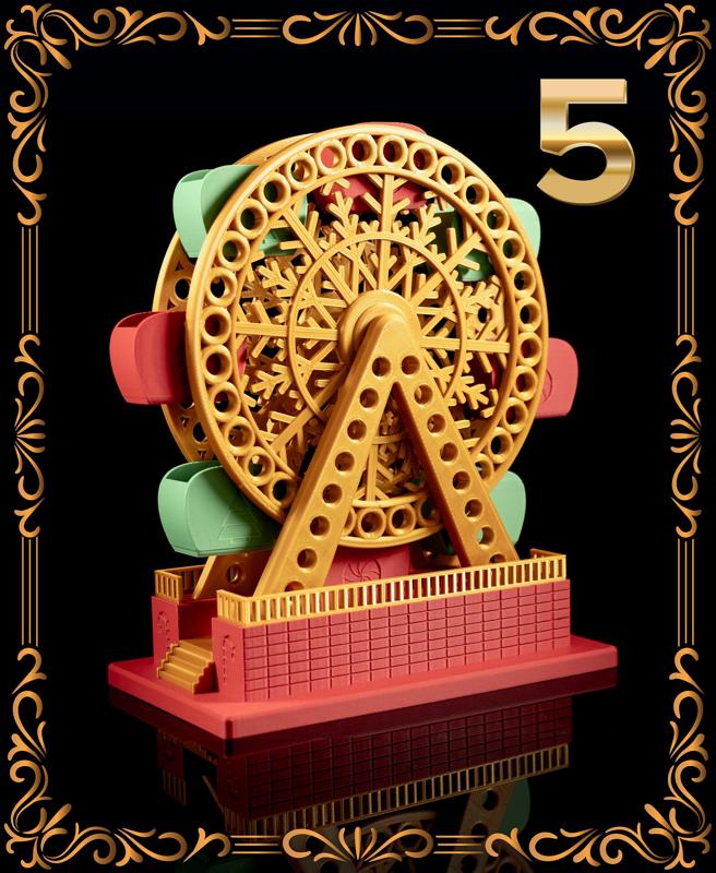 Christmas Ferris Wheel - Christmas Day 5 - No Supports, No AMS