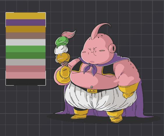 Majin Boo Sticker dbz