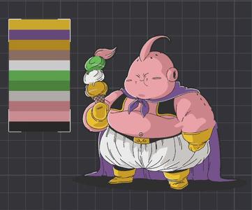 Majin Boo Sticker dbz