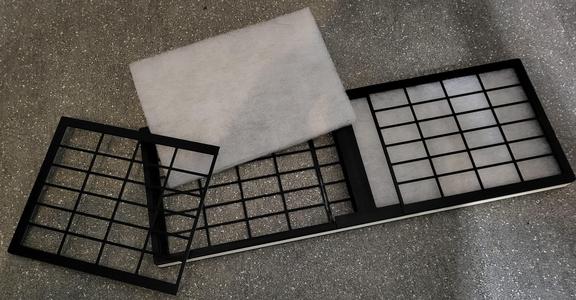 Cost saving DIY filter housing 525x185x24mm for HRV