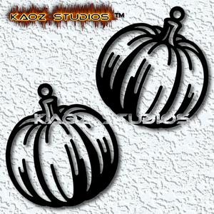 pumpkin earrings autumn jewelery fall pendant
