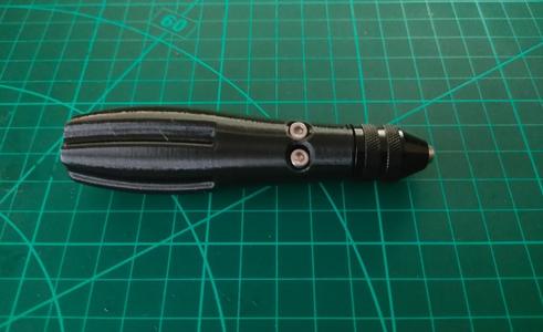 Handle for keyless drill chuck 0,3-3mm hex 1/4" shaft