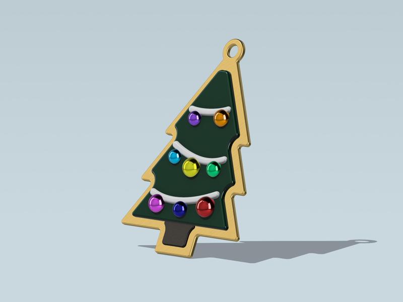 Christmas Tree Pendant Multicolor for Earrings Necklaces andas Xmas Decoration