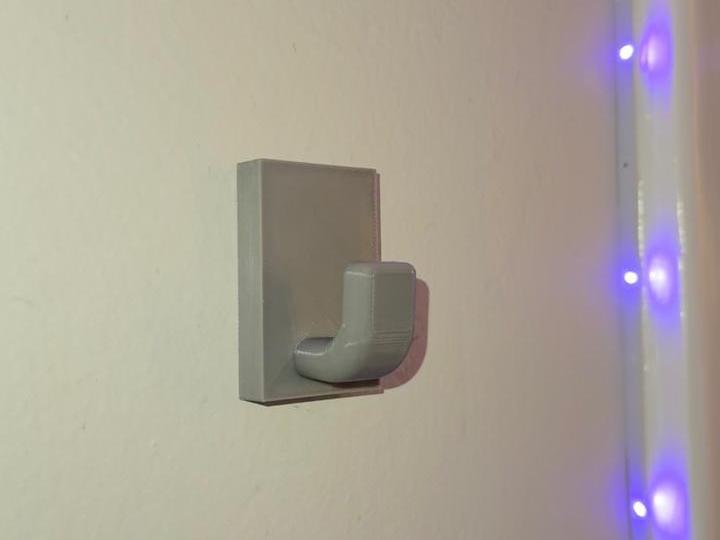 Wall-Mounted Hook for Jackets, Robes, and More