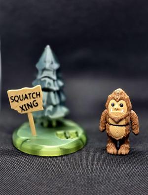 Flexi Squatch with Diorama