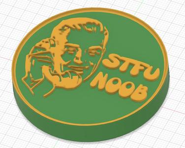 STFU NOOB Fridge Magnet
