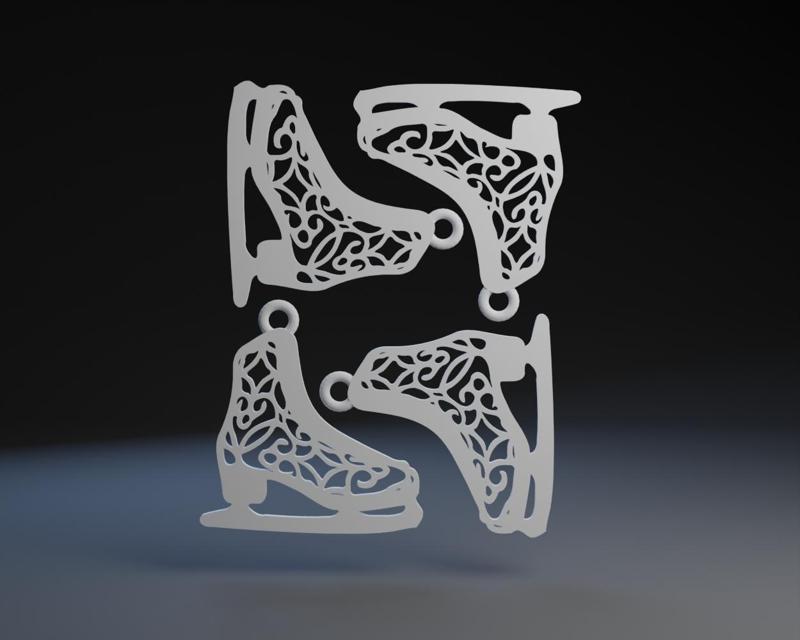 Ice Skate Ornament