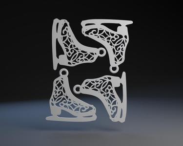 Ice Skate Ornament