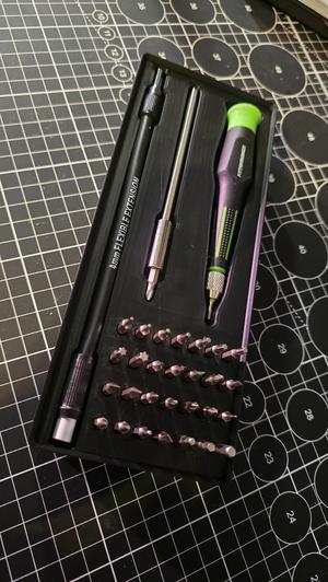 PITTSBURGH Multi-Bit Precision Screwdriver Set Gridfininty Storage