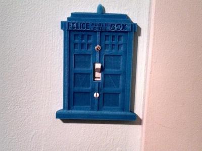 Time and Relative Dimension in Space (TARDIS) Light Switch Cover Plate