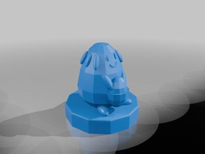 Chansey Low Poly Pokemon Figure 113