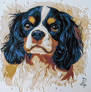 Cavalier King Charles Spaniel - Hueforge Print