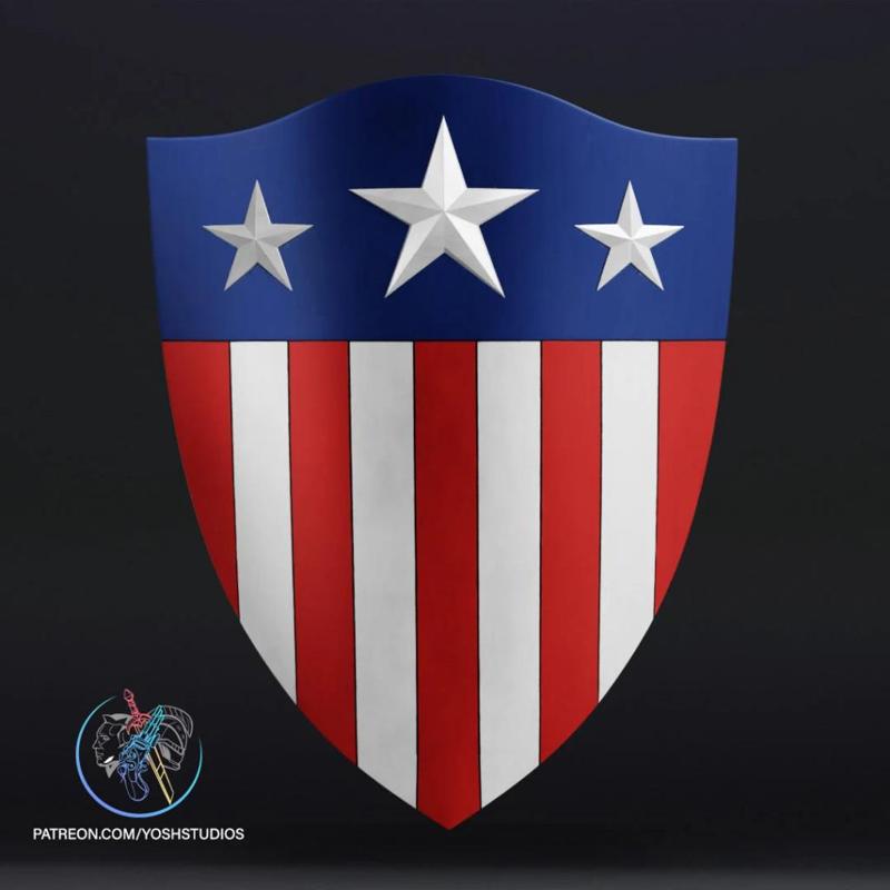 WW2 Captain America Shield 3D Printer STL File