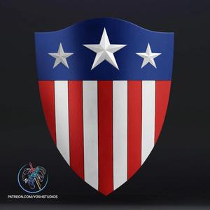 WW2 Captain America Shield 3D Printer STL File