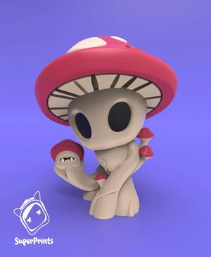 Myconid Mushroom Mini - Easy Multicolor FDM RPG Minis (No supports)