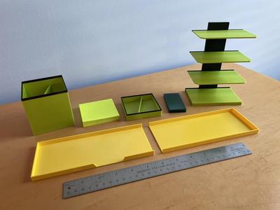 My Customized Daves Modular Organizer-MegaBase - 2x10 x8mm - 1 NotePad Left-77mm